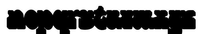 Korge Rounded Extruded Right Font LOWERCASE
