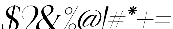 Korner Display Italic Italic Font OTHER CHARS