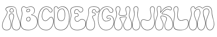 Korobe-Outline Font UPPERCASE