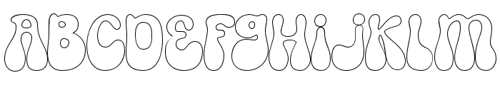 Korobe-Outline Font LOWERCASE