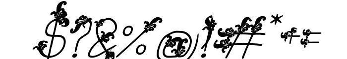 Kosalia Bold Italic Font OTHER CHARS