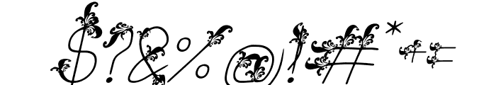 Kosalia Italic Font OTHER CHARS