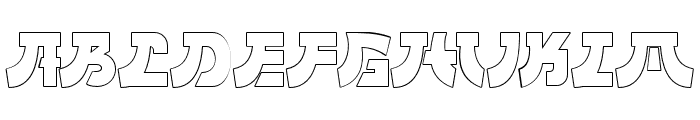 Kotaru Outline Font UPPERCASE