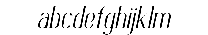 Kotta Thin Oblique Font LOWERCASE