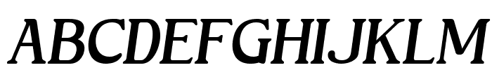 Kovanov Semi Bold Italic Font UPPERCASE