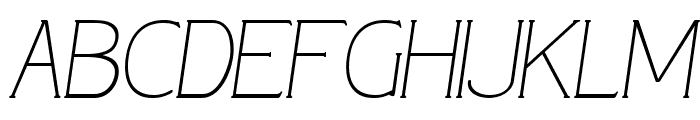 Kovanov Thin Italic Font UPPERCASE
