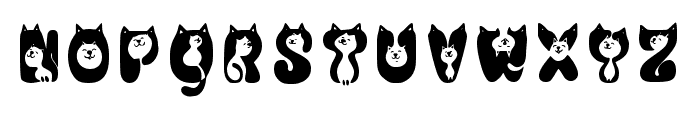 Kr_black Cats Font Regular Font UPPERCASE