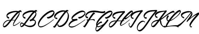 Krakatau Mountain Italic Font UPPERCASE