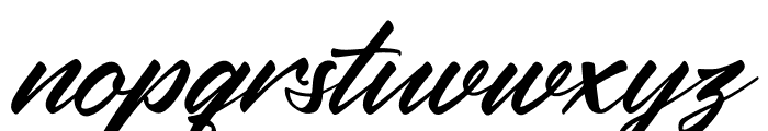Krakatau Mountain Italic Font LOWERCASE