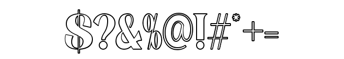 Kralken Outline Regular Font OTHER CHARS