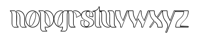 Kralken Outline Regular Font LOWERCASE