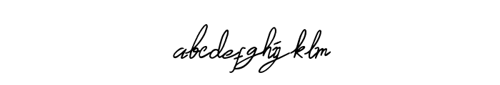 Krandelle Signature Regular Font LOWERCASE