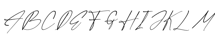 Krittany Signature Italic Font UPPERCASE