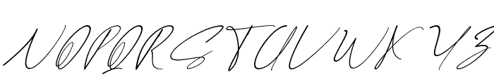 Krittany Signature Italic Font UPPERCASE