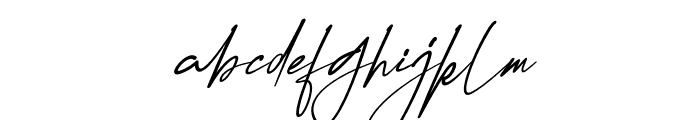 Krittany Signature Italic Font LOWERCASE