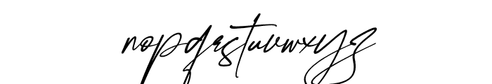 Krittany Signature Italic Font LOWERCASE