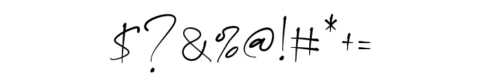 Krittany Signature Regular Font OTHER CHARS