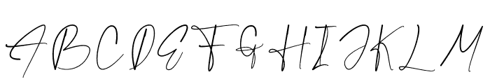 Krittany Signature Regular Font UPPERCASE