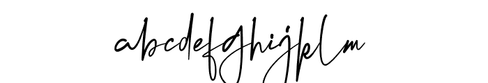 Krittany Signature Regular Font LOWERCASE