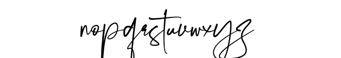 Krittany Signature Regular Font LOWERCASE