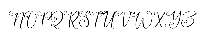 Krittany Font UPPERCASE