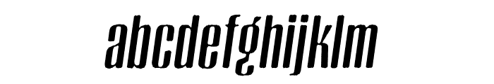 Krueger Italic Font LOWERCASE