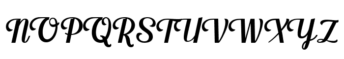 Krusyida Script Font UPPERCASE