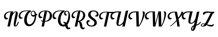 KrusyidaScript Font UPPERCASE