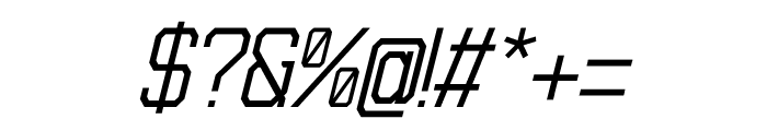 Kubicore Italic Font OTHER CHARS