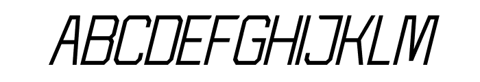Kubicore Italic Font UPPERCASE