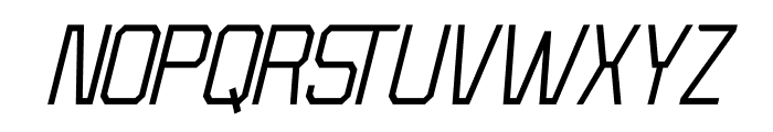 Kubicore Italic Font UPPERCASE