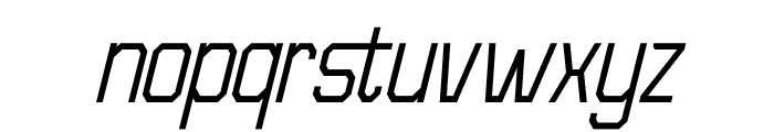 Kubicore Italic Font LOWERCASE