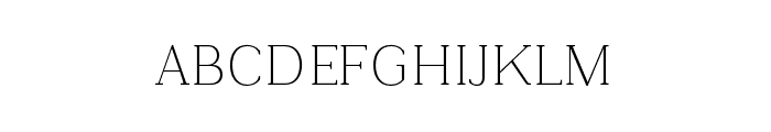 Kulachat Serif ExtraLight Font UPPERCASE