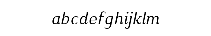 Kulachat Serif Italic Font LOWERCASE