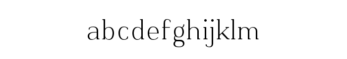 Kulachat Serif Light Font LOWERCASE