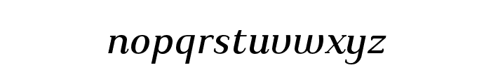 Kulachat Serif Medium Italic Font LOWERCASE