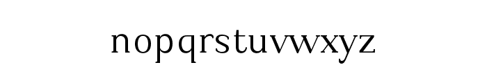Kulachat Serif Regular Font LOWERCASE