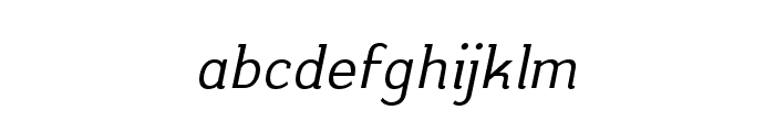 Kulachat Slab Italic Font LOWERCASE