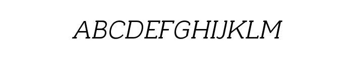 Kulachat Slab Light Italic Font UPPERCASE