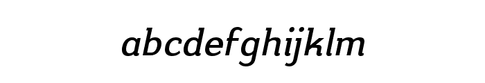 Kulachat Slab Medium Italic Font LOWERCASE