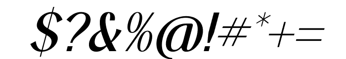Kulderin Italic Font OTHER CHARS