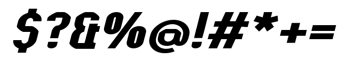 Kumba Bold Expanded Italic Font OTHER CHARS