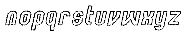 Kumba Claw Outline Italic Font LOWERCASE