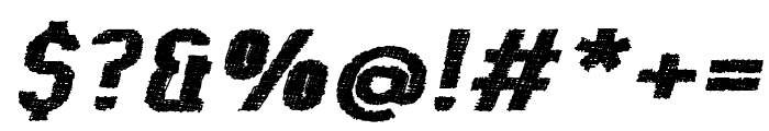 Kumba Claw SemiBold Expanded Italic Font OTHER CHARS