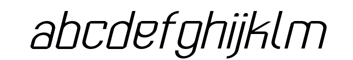 Kumba ExtraLight Expanded Italic Font LOWERCASE