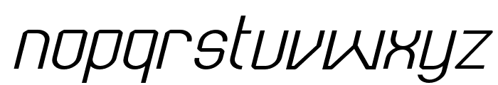 Kumba ExtraLight Expanded Italic Font LOWERCASE