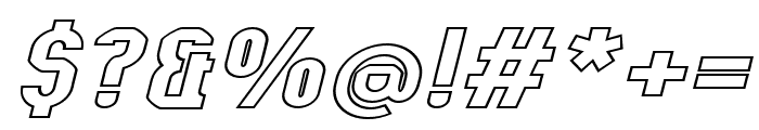 Kumba Outline Expanded Italic Font OTHER CHARS