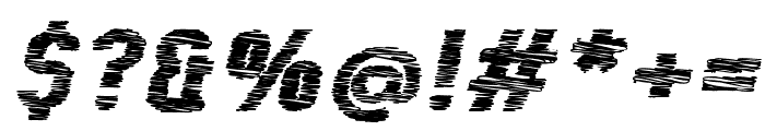 Kumba Scrawl Bold Expanded Italic Font OTHER CHARS