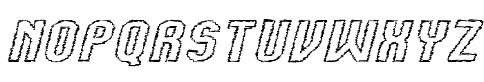 Kumba Scrawl Outline Expanded Italic Font UPPERCASE