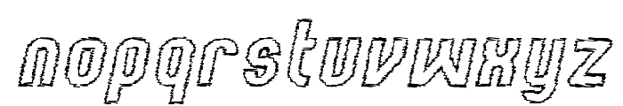 Kumba Scrawl Outline Italic Font LOWERCASE